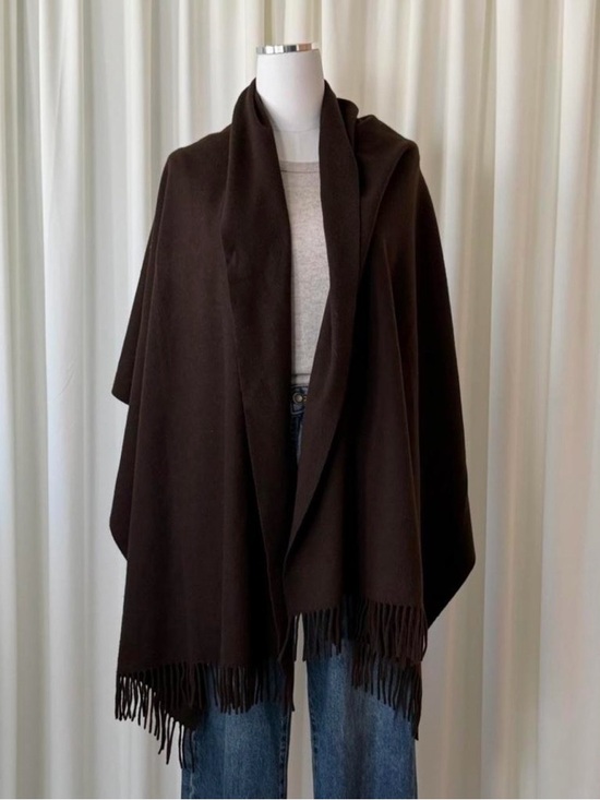Nordstrom Accessories - Vintage Nordstrom Cashmere Scarf Wrap Shawl Made in Scotland Brown 27”x75”.